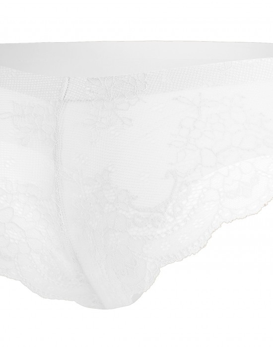 Безшевни бикини в бял цвят Tanga - Sabrina.bg