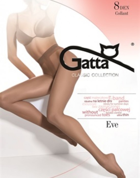 Матов чорапогащник с ликра в златисто Eve Golden 8 DEN - Sabrina.bg
