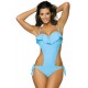 Цял бански костюм в светлосиньо Carmen M-468-4 - Sabrina.bg