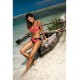 Банският костюм от две части в цвят корал Jennifer M-408-5 - Sabrina.bg