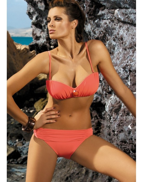 Бански костюм от две части в оранжево Larisa M-204-7 - Sabrina.bg