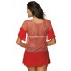 Плажна туника в червено Claire M-460-2 - Sabrina.bg