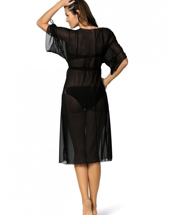 Плажна туника в черно Dora M-443-2 - Sabrina.bg