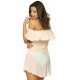 Плажна туника в цвят екрю Juliet M-461-3 - Sabrina.bg