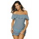 Плажна туника в синьо Juliet M-461-6 - Sabrina.bg