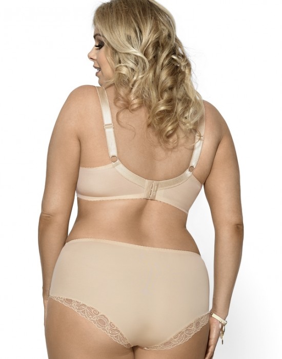 Бежов сутиен с меки чашки за голям бюст Luisse K441 - Sabrina.bg