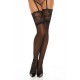 Фини черни 7/8 чорапи Romance black - Sabrina.bg