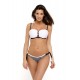 Бански костюм от две части в бял цвят Caren M-505-2 - Sabrina.bg