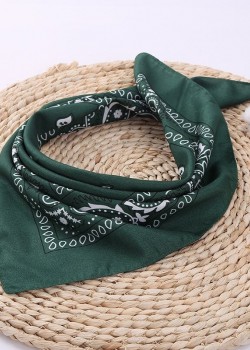 Кърпа за глава бандана Bandana в тъмнозелен цвят