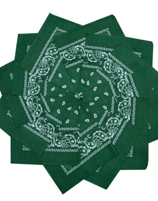 Кърпа за глава бандана Bandana в тъмнозелен цвят - Sabrina.bg
