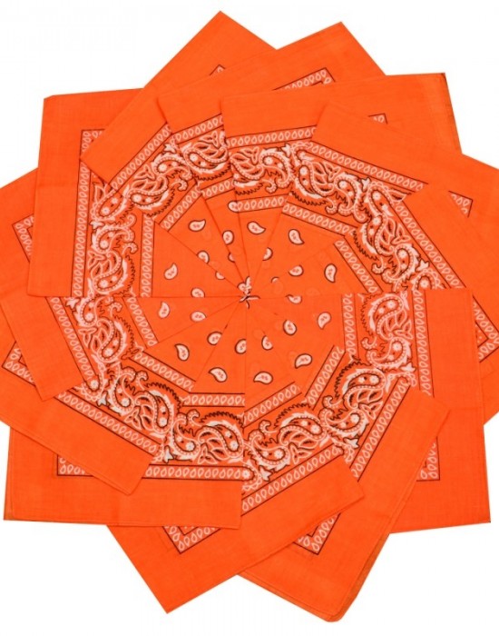 Кърпа за глава бандана Bandana в оранжево - Sabrina.bg