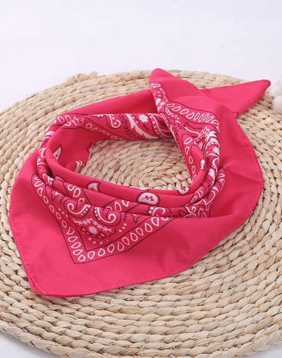 Кърпа за глава бандана Bandana в тъмнорозово - Sabrina.bg