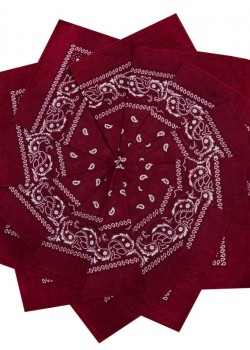 Кърпа за глава бандана Bandana в тъмночервено