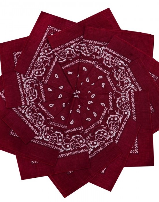Кърпа за глава бандана Bandana в тъмночервено - Sabrina.bg