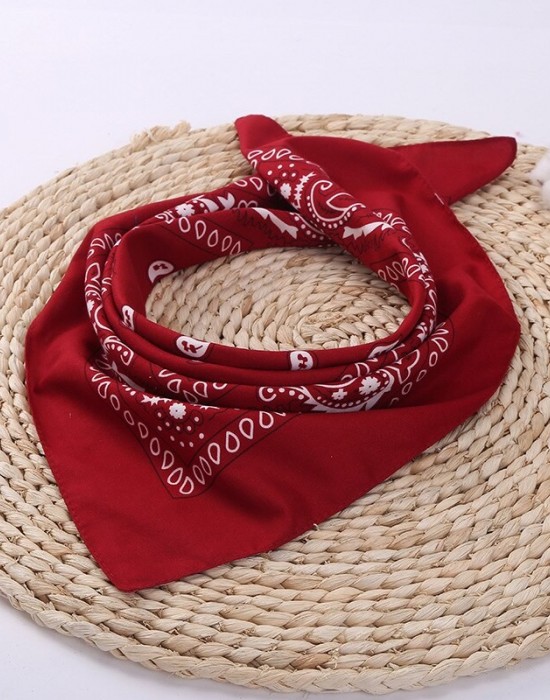 Кърпа за глава бандана Bandana в тъмночервено - Sabrina.bg