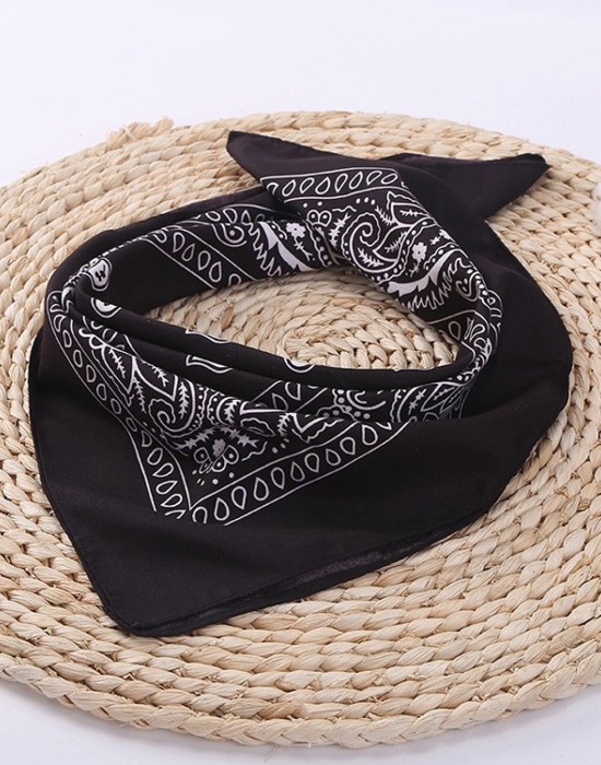 Кърпа за глава бандана Bandana в черно - Sabrina.bg