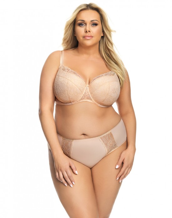 Макси бикини бразилиана в бежов цвят K484 - Sabrina.bg