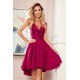 Официална рокля в цвят бордо 300-4 - Sabrina.bg