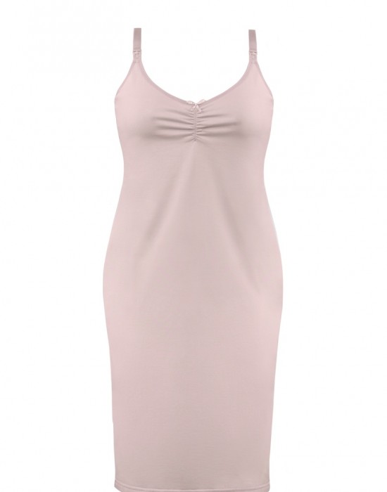Нощница за бременни и кърмачки в розов цвят EASY DRESS - Sabrina.bg
