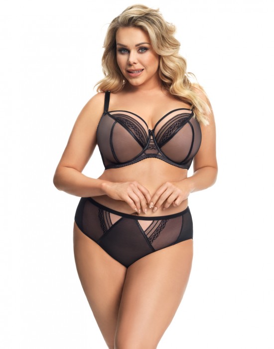 Бразилиани с дантела в черен цвят MARTYNIKA K673 - Sabrina.bg