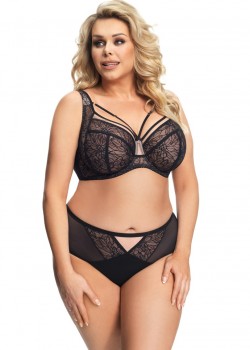 Бикини с тюл в черен цвят VENEZIA K639 