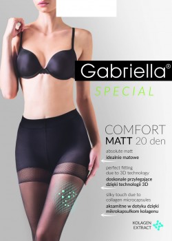 Чорапогащи в цвят графит COMFORT MATT 20 DEN GRAFIT-5