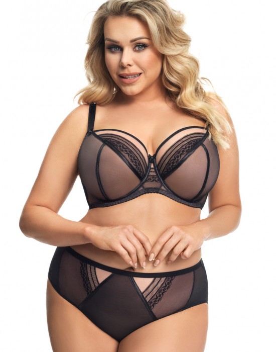 Макси бикини с дантела в черен цвят MARTYNIKA K672 - Sabrina.bg