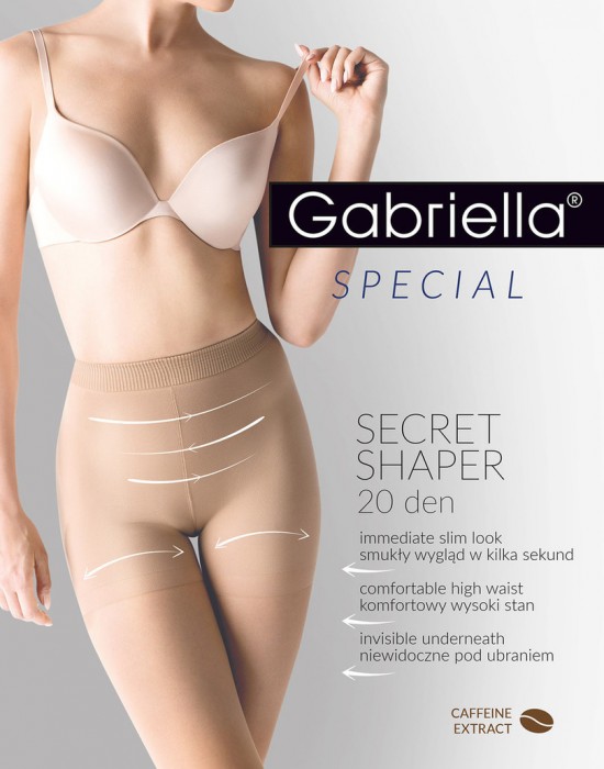 Моделиращи чорапогащи в черен цвят SECRET SHAPER 20 NERO - Sabrina.bg