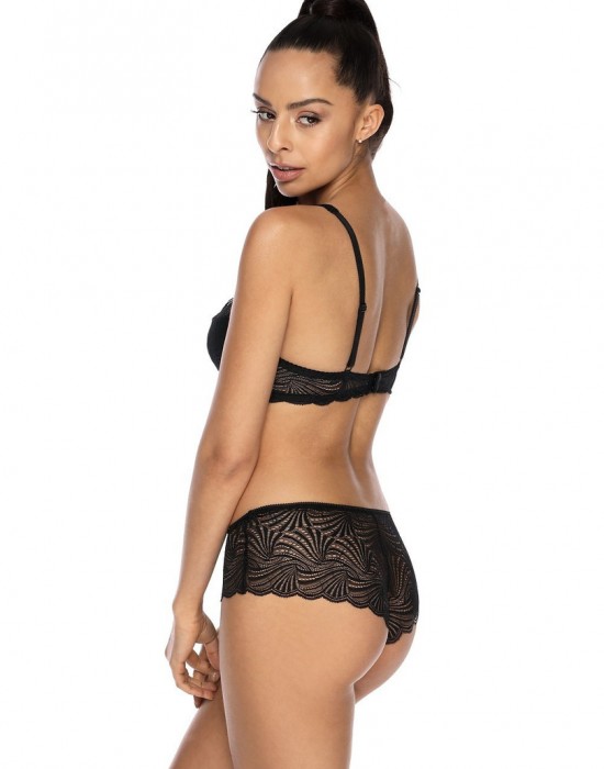 Сутиен с полуподплатени чашки в черен цвят LOU M-3343/22 - Sabrina.bg