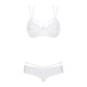 Секси комплект в бял цвят 860-SET-2 - Sabrina.bg