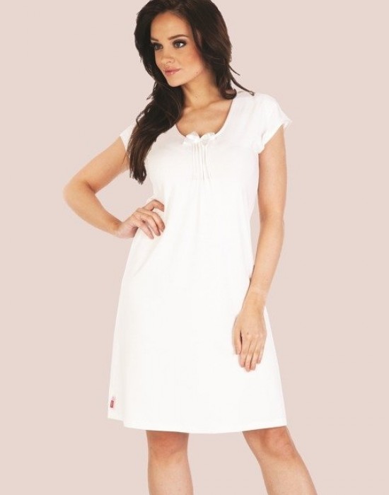 Къса нощница в цвят екрю VISA 870 - Sabrina.bg