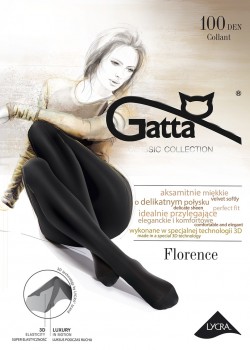Чорапогащник 3D в черен цвят Florence Nero 100 DEN