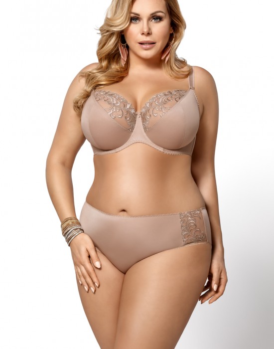 Макси сутиен с полуподплатени чашки в бежов цвят K378 VICTORIA - Sabrina.bg