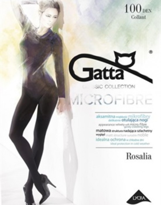 Микрофибърни чорапогащи в черен цвят ROSALIA 100 DEN-5 NERO - Sabrina.bg