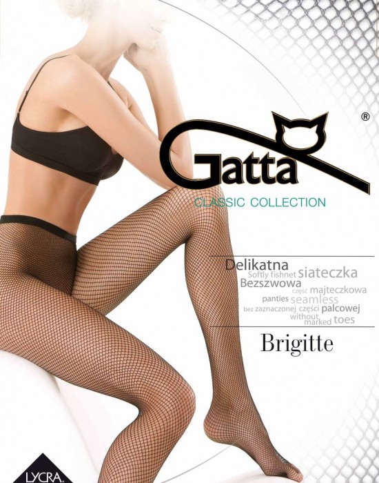 Чорапогащник на мрежа в черен цвят Brigitte Nero - Sabrina.bg