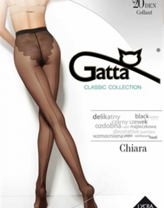 Чорапогащник в черен цвят Chiara Nero 20 DEN - Sabrina.bg