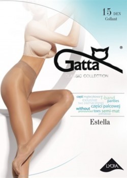Чорапогащи с ликра в черен цвят ESTELLA 15 DEN NERO