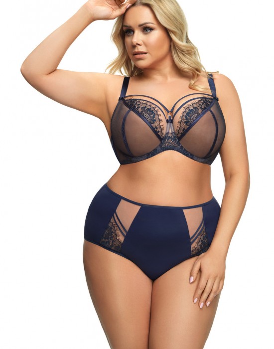 Макси бикини с висока талия в син цвят PARADISE K497 - Sabrina.bg