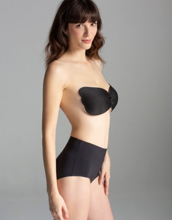 Силиконов сутиен в черен цвят Invisible Beauty Bra 01 - Sabrina.bg