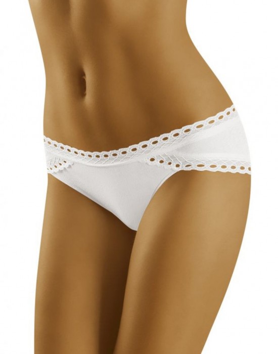 Памучни бикини в бял цвят ECO-NI - Sabrina.bg