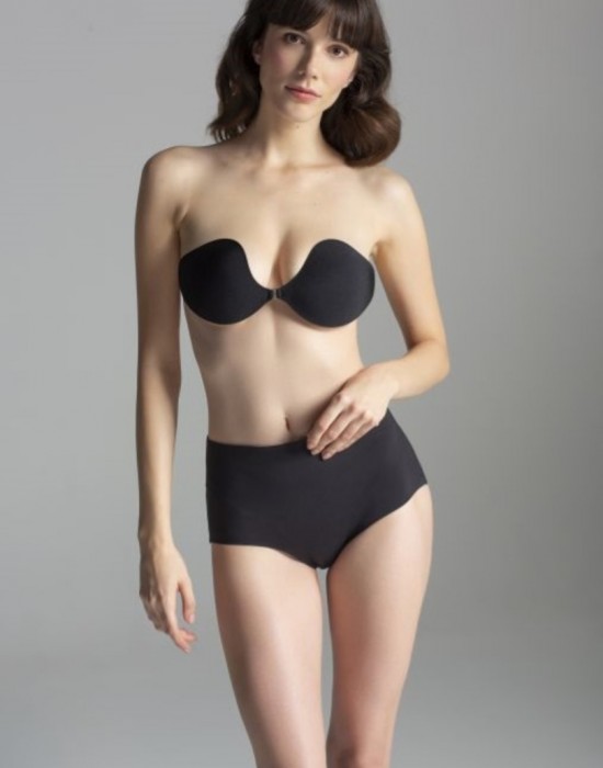 Силиконов сутиен в черен цвят Invisible Beauty Bra 02 - Sabrina.bg