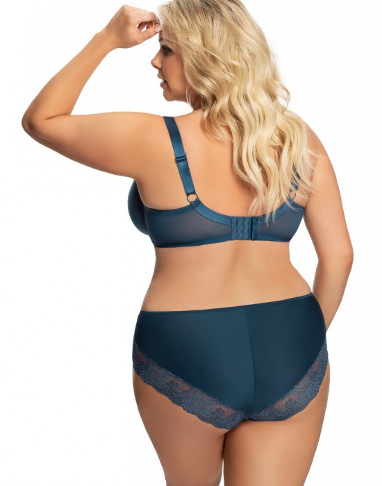 Макси сутиен с полуподплатени чашки в син цвят K686 - Sabrina.bg