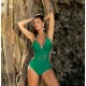 Цял бански костюм в зелен цвят Anina M-680-14 - Sabrina.bg