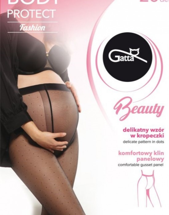 Чорапогащи за бременни в черен цвят BODY PROTECT - 20 DEN - Sabrina.bg