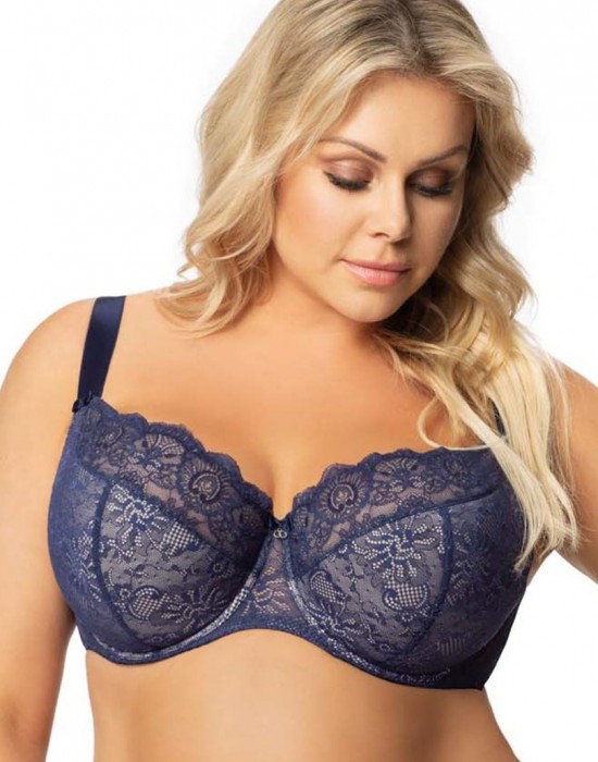 Сутиен с полуподплатени чашки в син цвят K357 BLANCA - Sabrina.bg