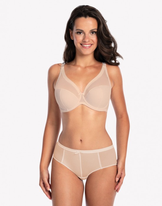 Микрофибърни бикини в бежов цвят SONIA 1058 - Sabrina.bg