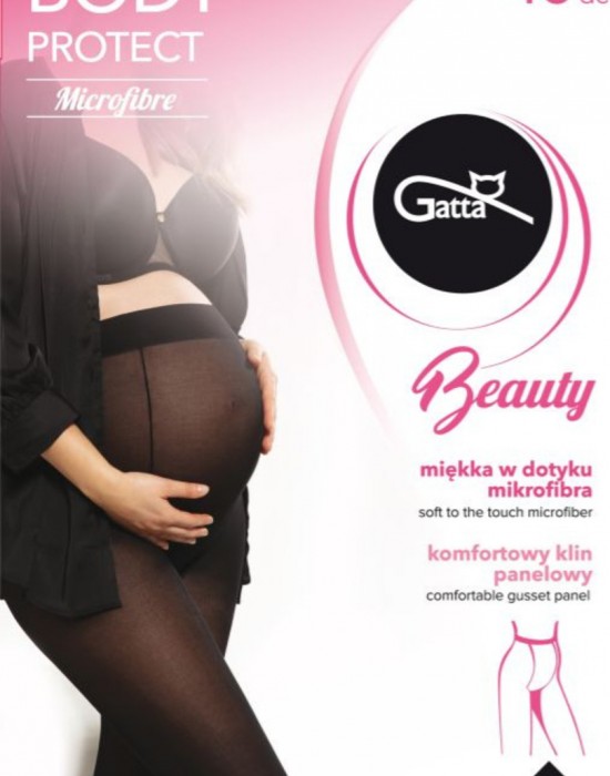 Чорапогащи за бременни в черен цвят BODY PROTECT - 40 DEN - Sabrina.bg
