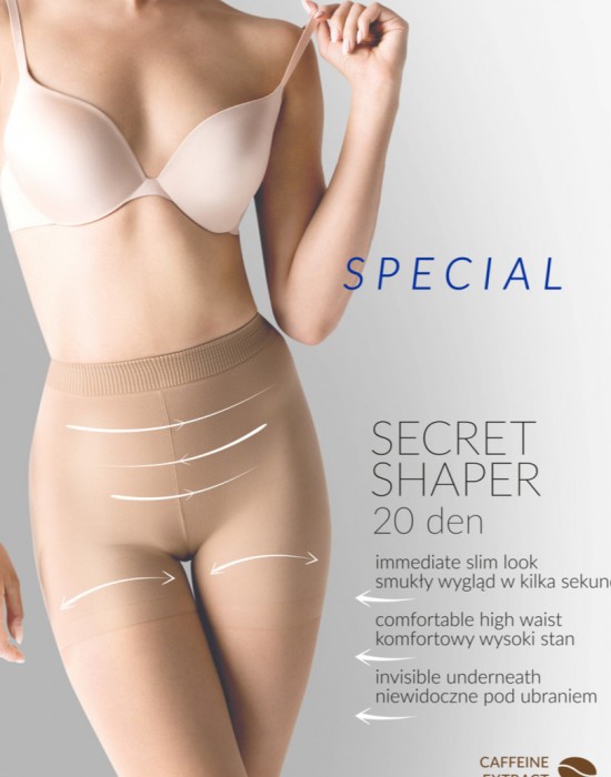 Моделиращи чорапогащи в телесен цвят SECRET SHAPER 20-5 NEUTRO - Sabrina.bg