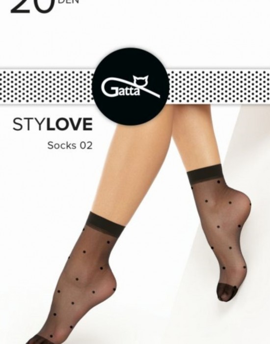 Къси дамски чорапи в черен цвят STYLOVE 02 20 DEN - Sabrina.bg