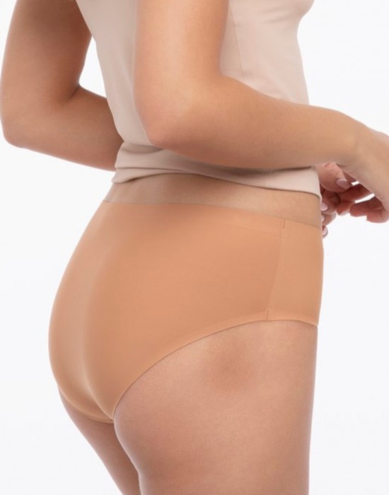 Безшевни бикини в цвят камел SIMPLE - Sabrina.bg